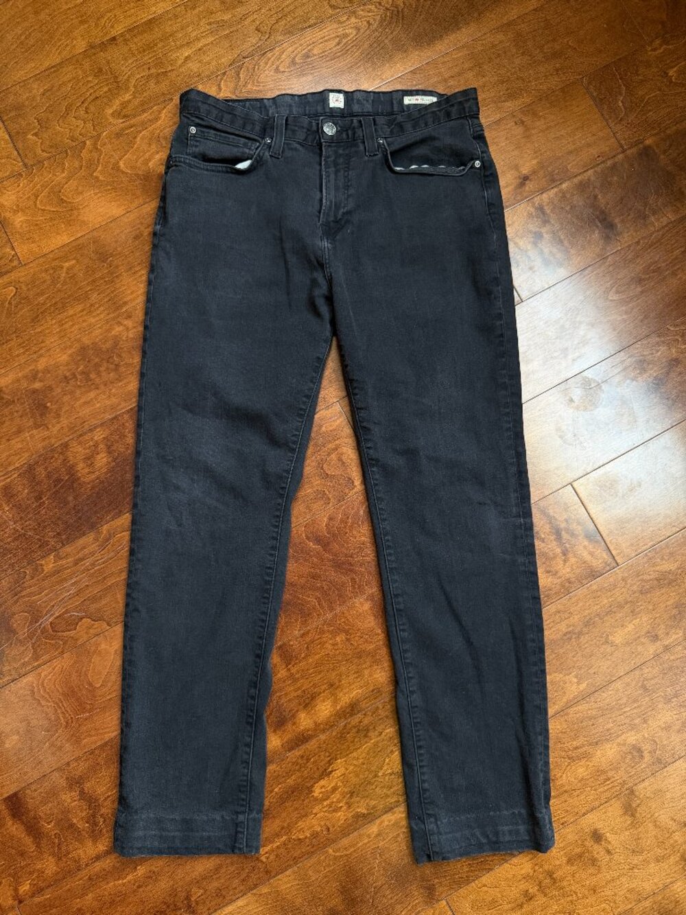 Agave Denim Jeans Size 34, Black No 7 Relaxed Straight Stretch Denim